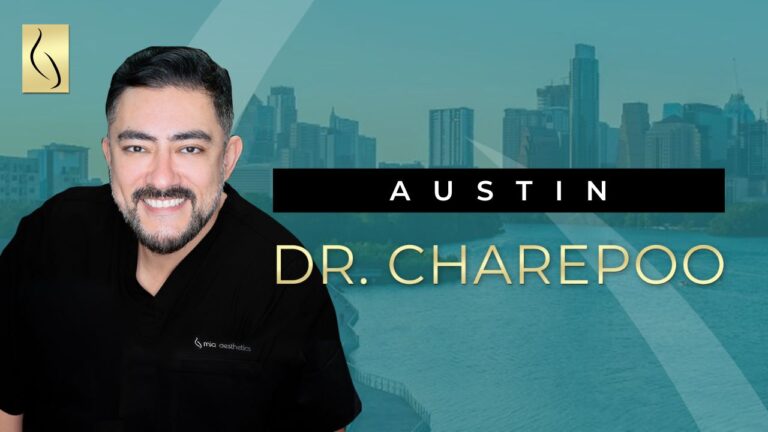 A YouTube video cover showing Rambod Charepoo, MD, a plastic surgeon.