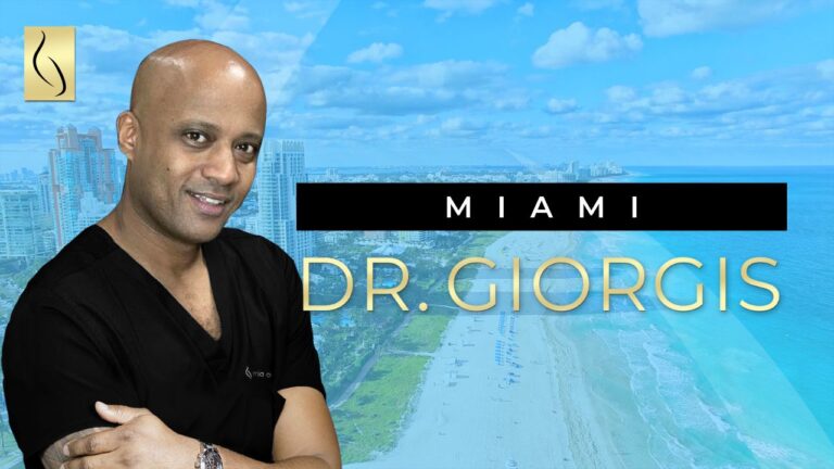 A YouTube video cover showing Abel Giorgis, MD, a plastic surgeon.