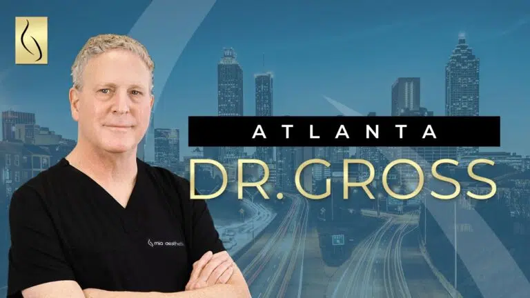 A YouTube video cover showing Michael Gross, MD, a plastic surgeon.