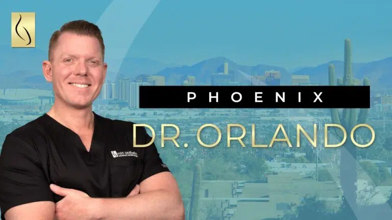 A YouTube video cover showing Marc Orlando, MD, a plastic surgeon.