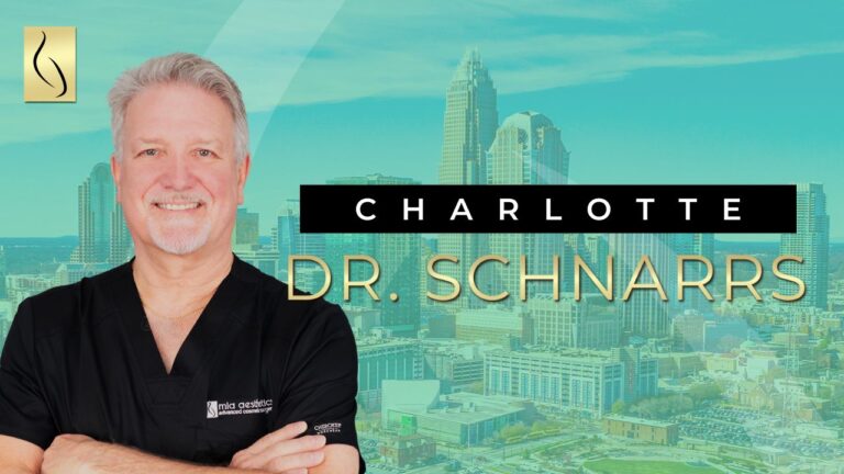 A YouTube video cover showing Robert Schnarrs, MD, a plastic surgeon.