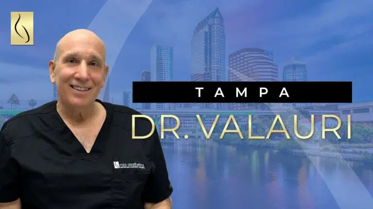 A YouTube video cover showing Fredrick Valauri, MD, a plastic surgeon.