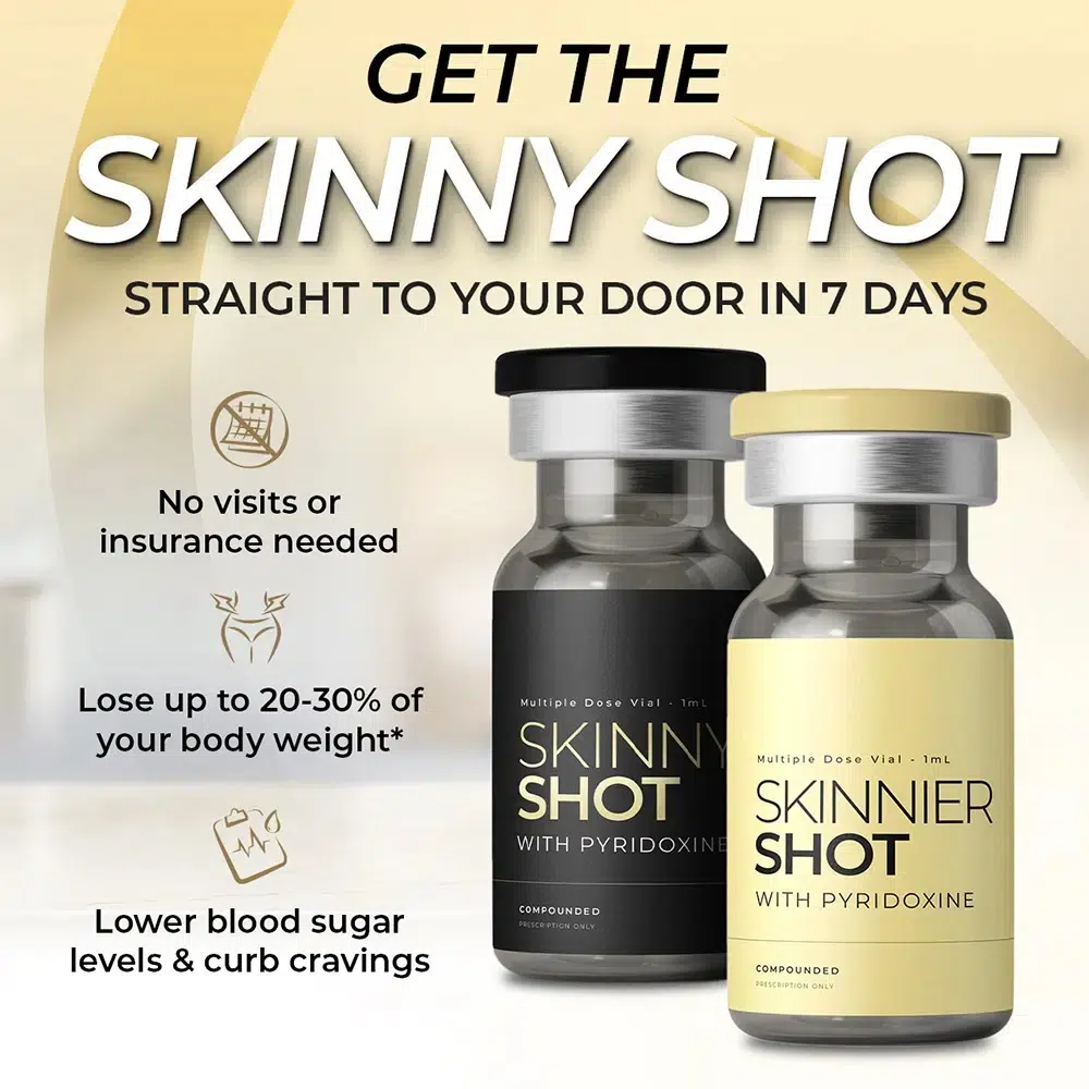Medical professional holding weight loss injection vial